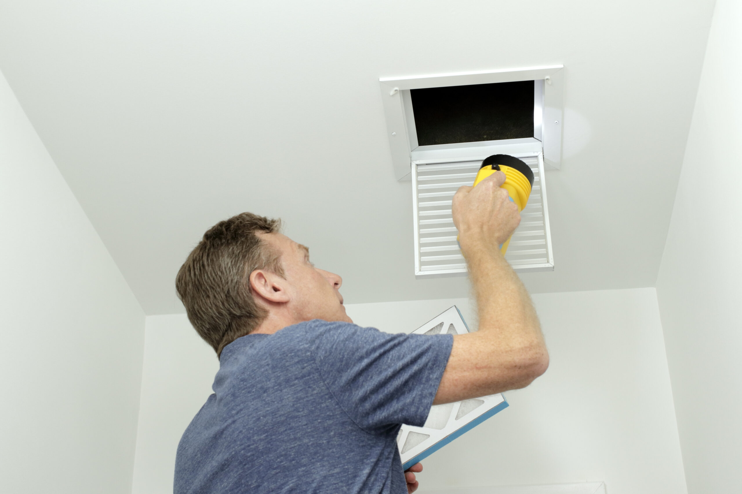 Checking Air Ducts in Home HVAC System